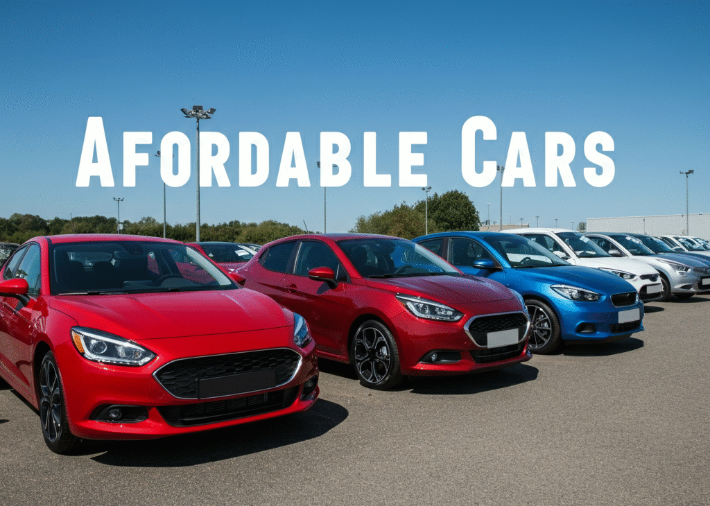 Affordable cars lined up at JDM Garage Hub, showcasing budget-friendly and quality vehicles.