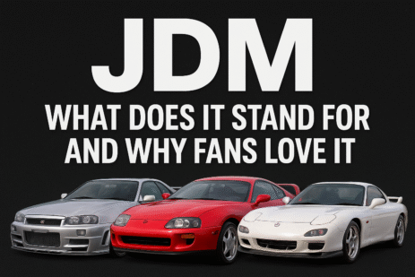 "JDM What Does It Stand For and Why Fans Love It – featuring Nissan Skyline GT-R R34, Toyota Supra MK4, and Mazda RX-7 FD."