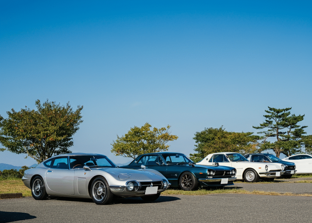 open sky featuring some best japanese classic cars