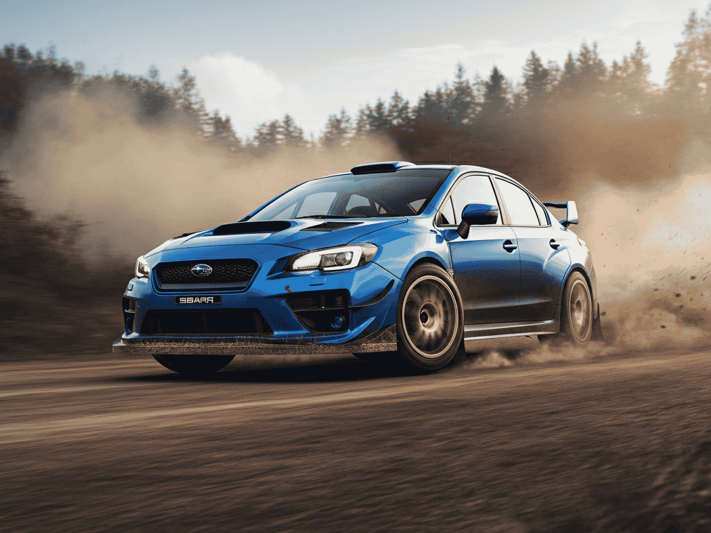 Subaru WRX STI GC8 rally blue edition, Old Japanese Car performance
