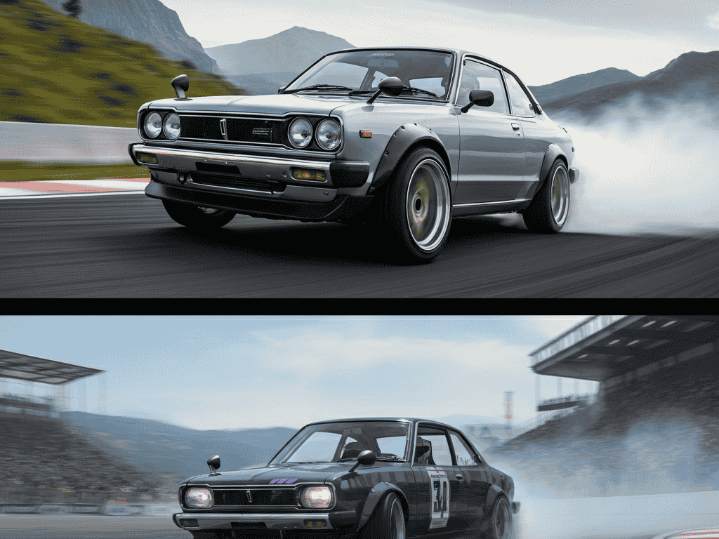 Toyota AE86 drifting on a mountain pass road, symbolizing the origins of Japanese drifting culture.