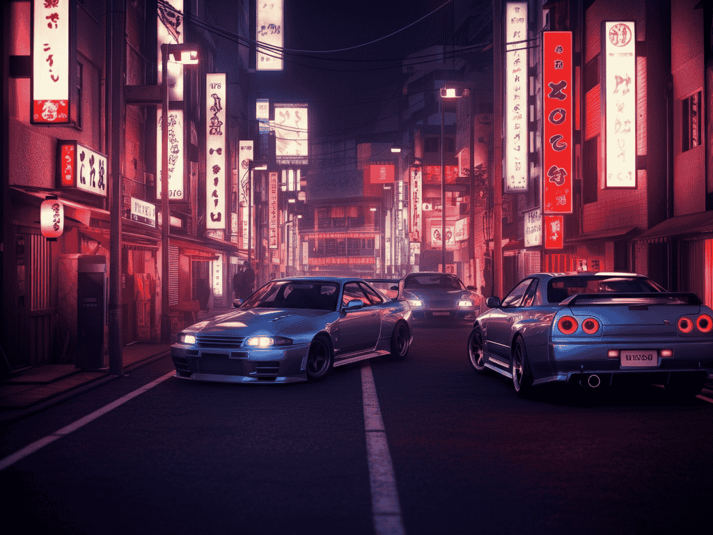 "1990s JDM car culture in Japan"